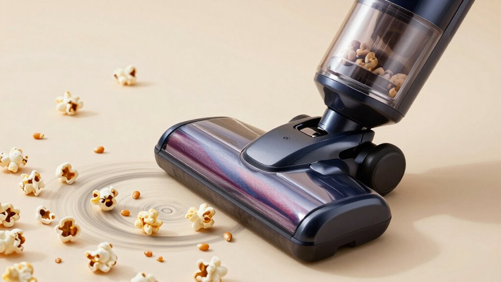 ineffective popcorn vacuuming techniques