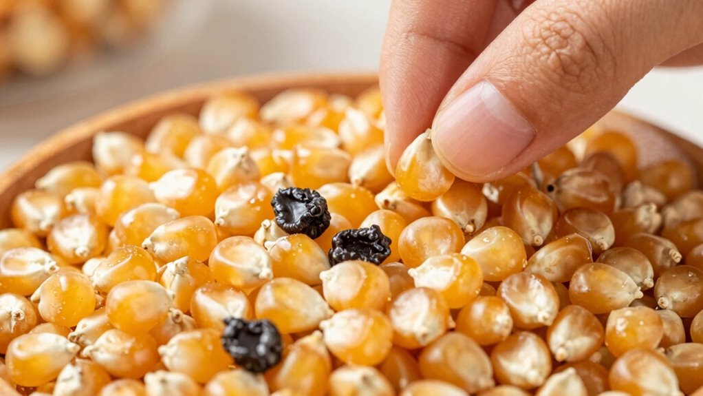 inspect and discard defective kernels