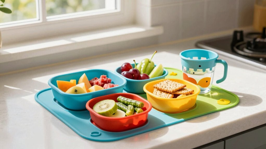 kid safe snack organization setup