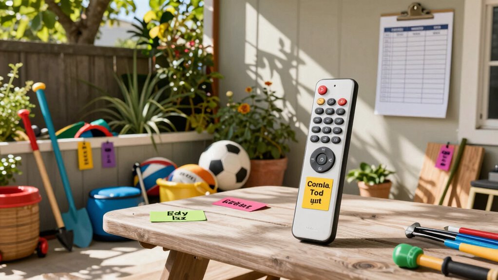 labeling outdoor cleanup items