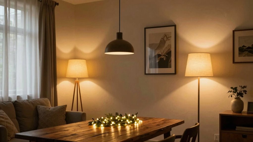 layered lighting for ambiance