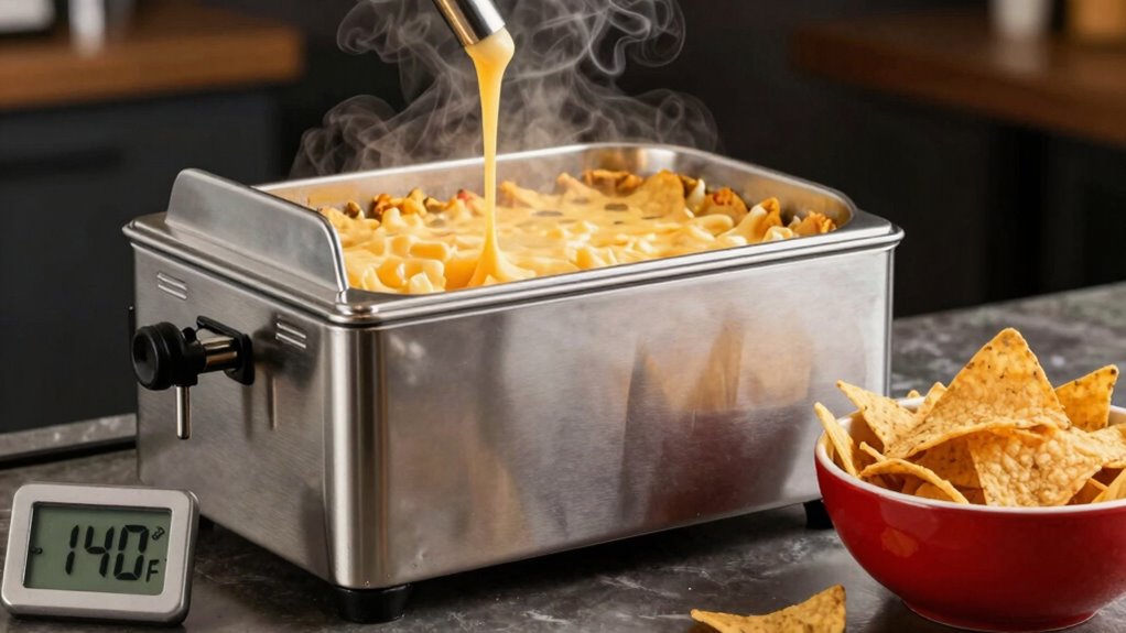 maintain 140 f to 160 f