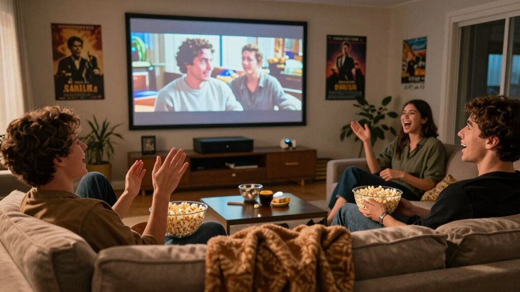 manage chatty movie friends