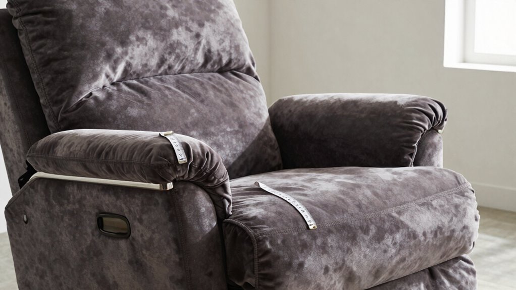 measure recliner dimensions accurately