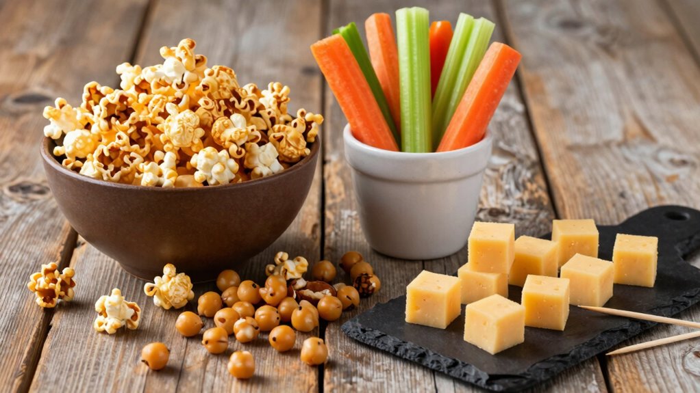 mess free crunchy snack options