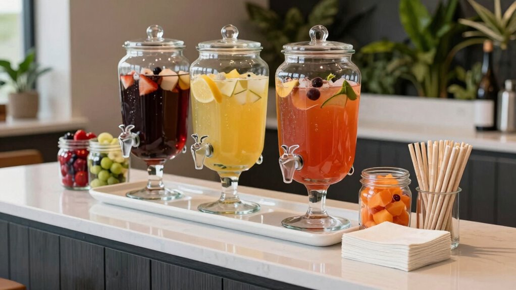 mess free diy drink station