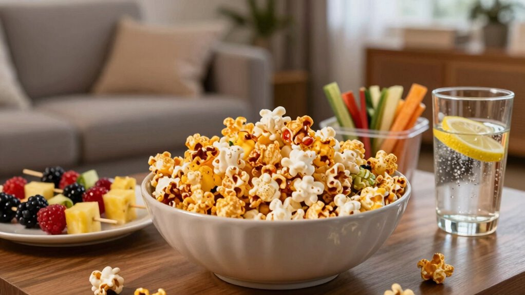 mess free movie night snacks
