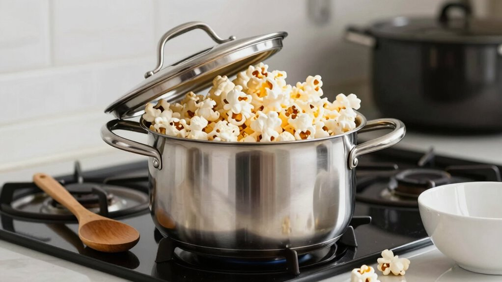 mess free popcorn preparation