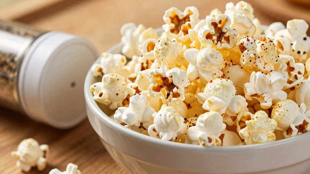 minimize popcorn seasoning crumbs