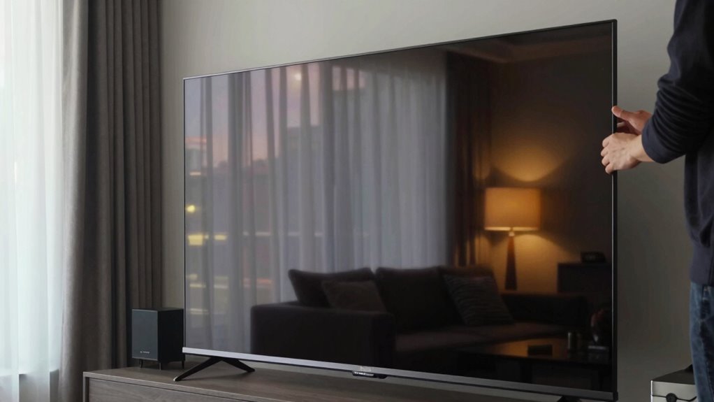 minimize tv screen reflections