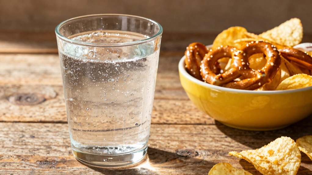 mocktail salty snack pairing