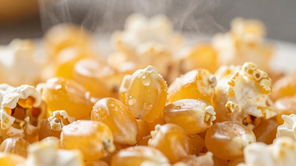 moisture levels affect popping