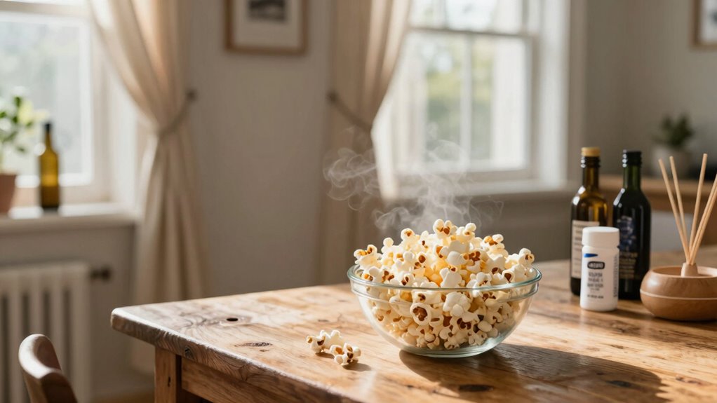 natural popcorn odor removal