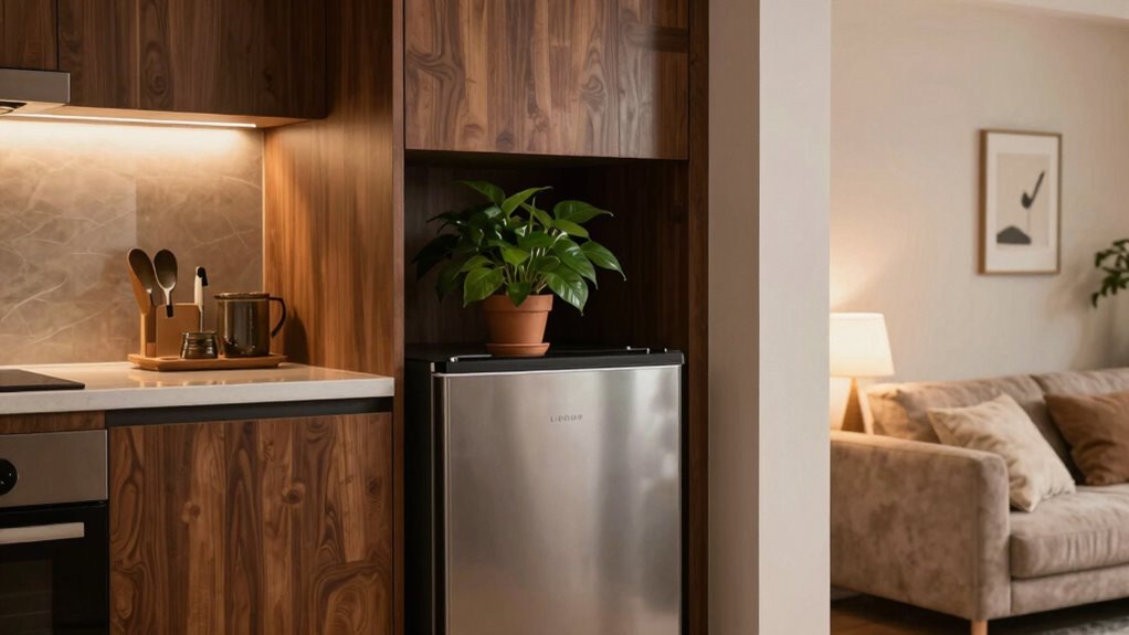 optimal mini fridge placement