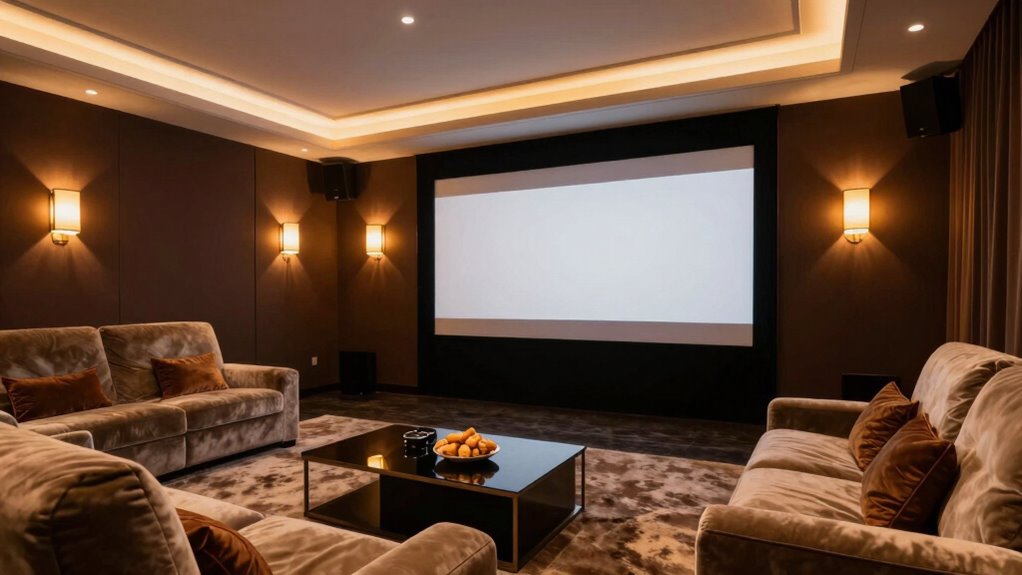 optimal movie room lighting