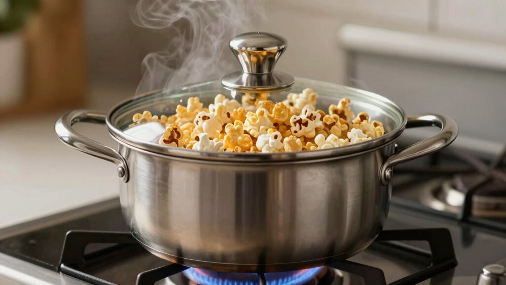 optimal popcorn heat control