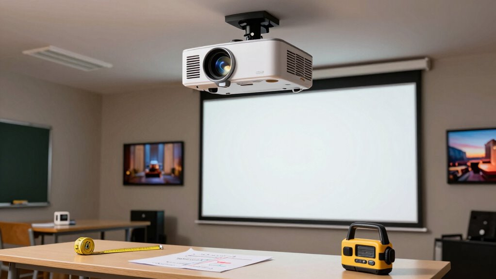optimal projector placement guidelines