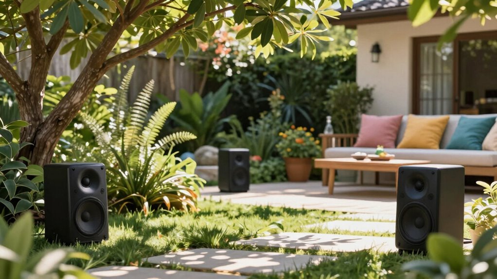 optimize outdoor speaker placement