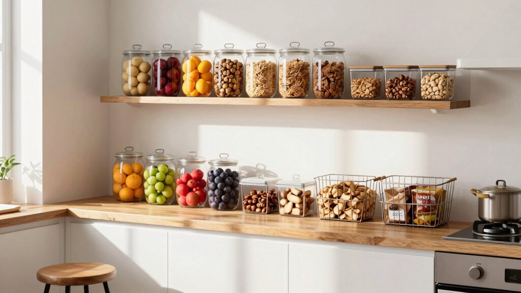 organize snacks for accessibility