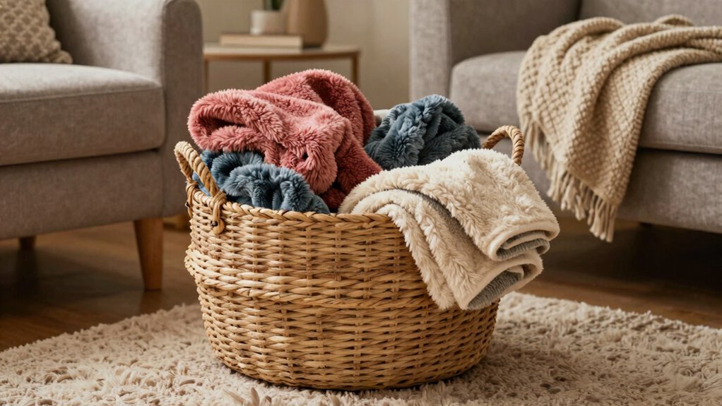 organized blanket storage system