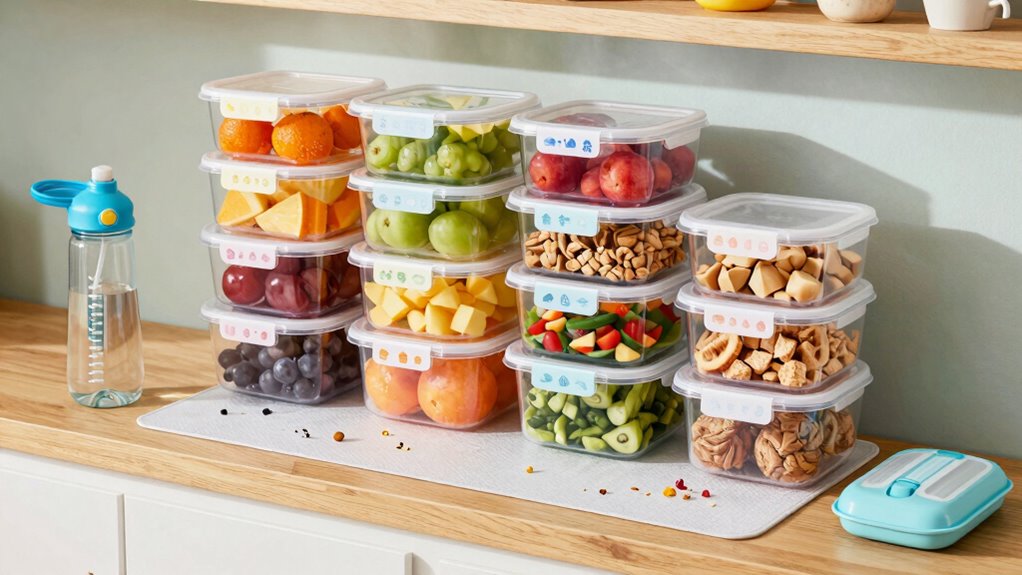 organized clean kid friendly snacks