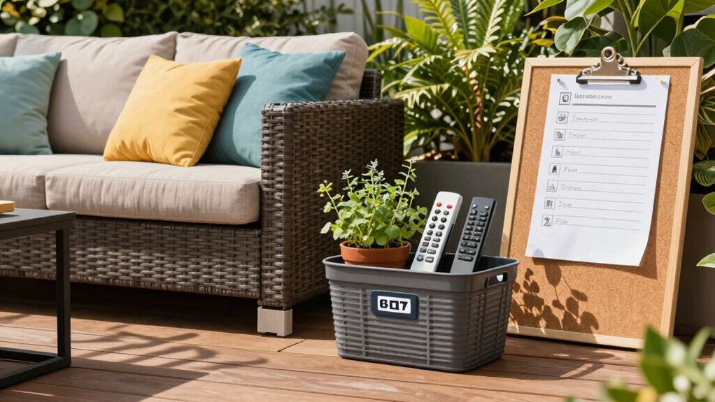 organized outdoor space tips