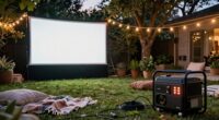 outdoor movie night power planning