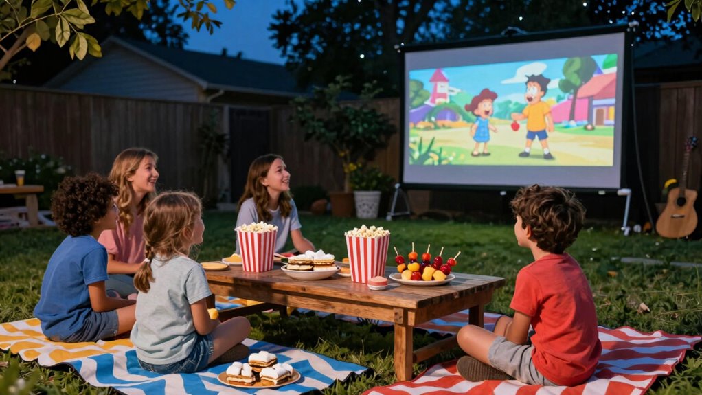 outdoor movie night snacks