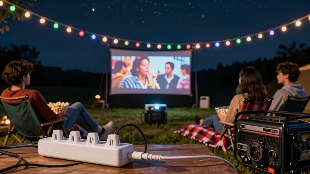 outdoor movie night troubleshooting