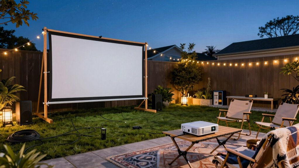 outdoor movie setup troubleshooting