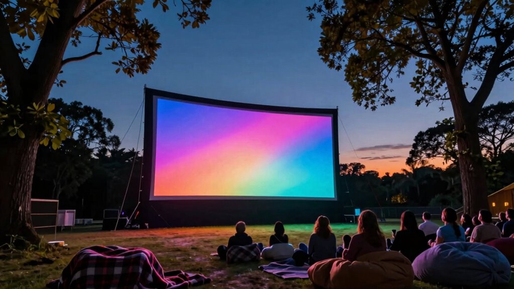 outdoor screen size considerations