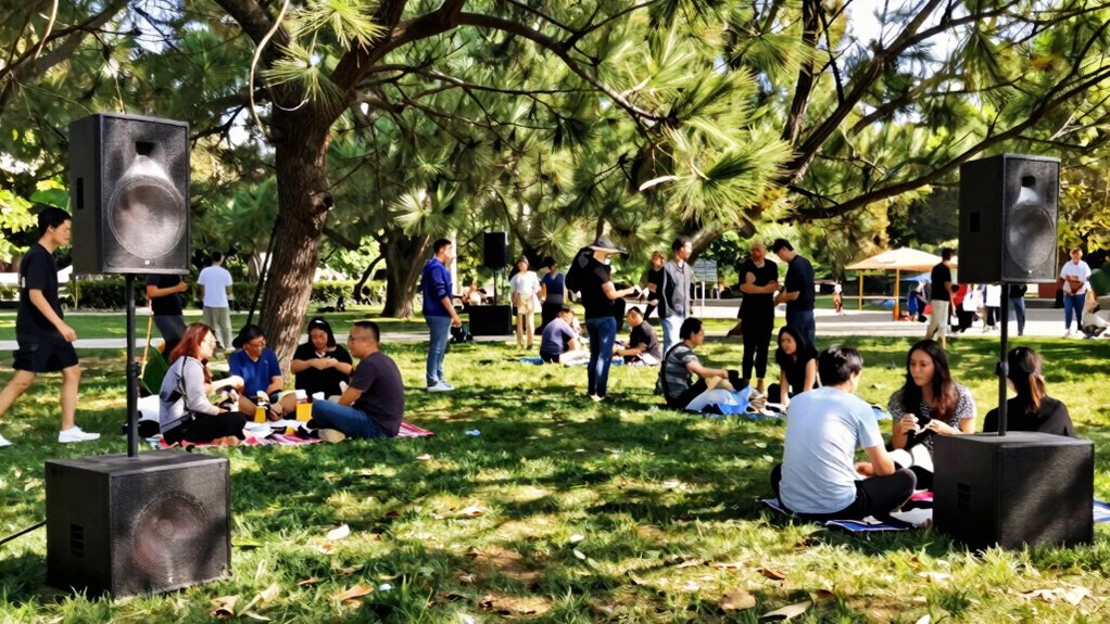 outdoor space affects sound