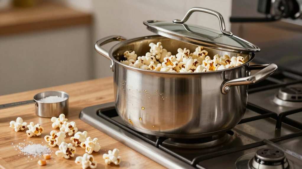 perfect stovetop popcorn technique