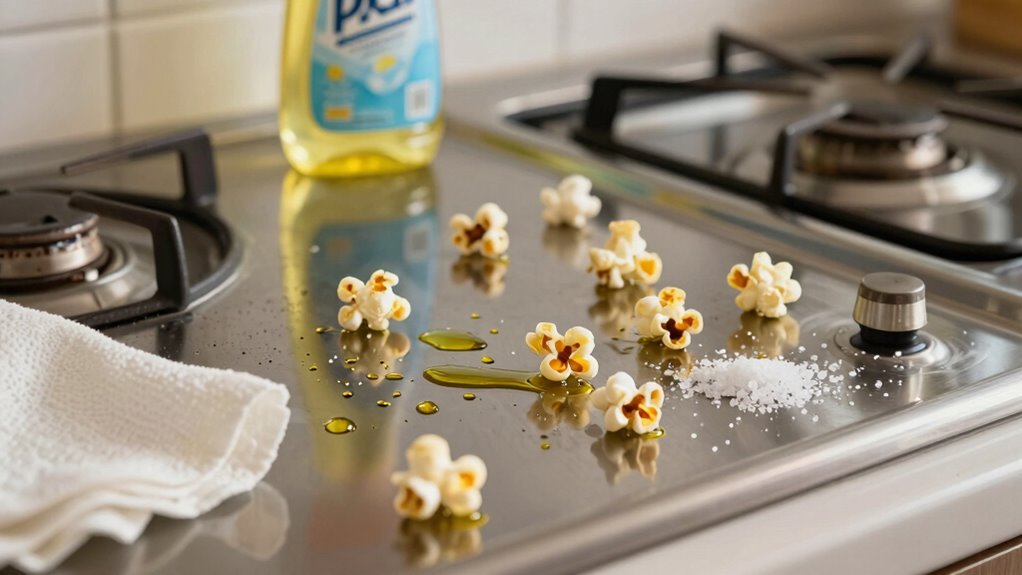 popcorn oil stain prevention