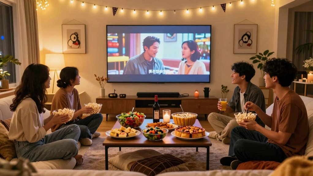 potluck movie night fun