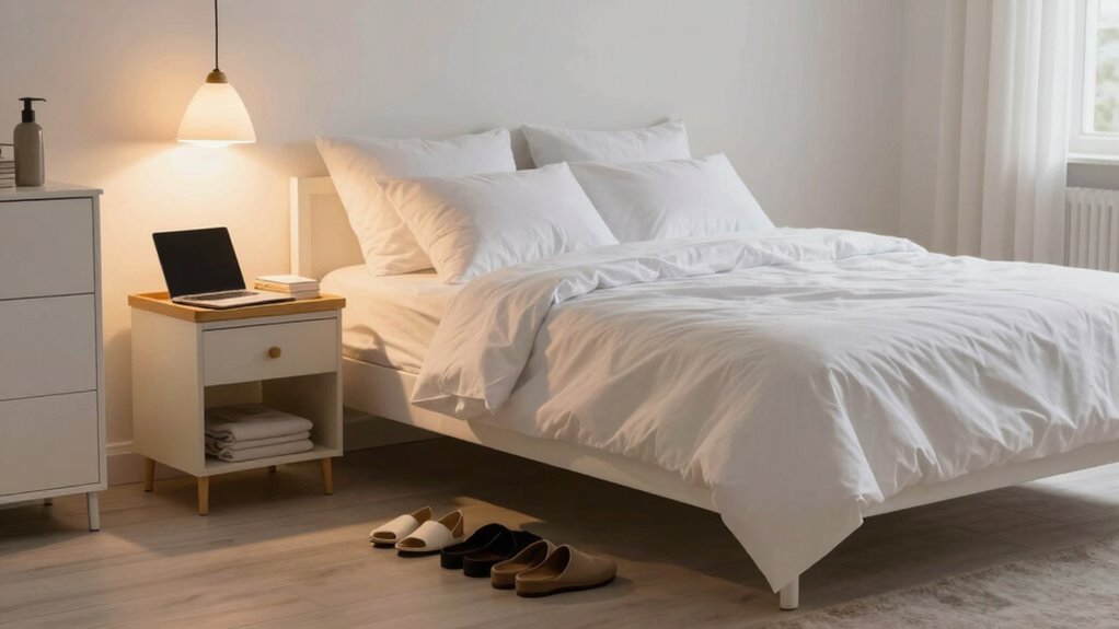 prepare bedroom for mornings