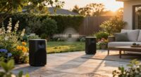 proper speaker placement outdoors