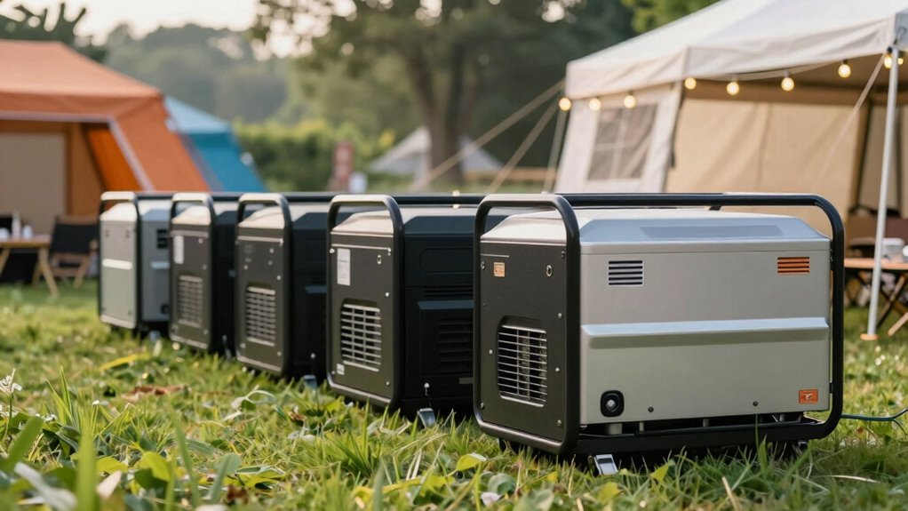 quiet outdoor event generators