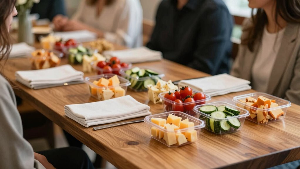quiet snacks enhance conversations