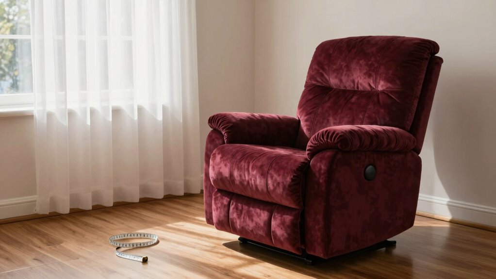 recliner size and space