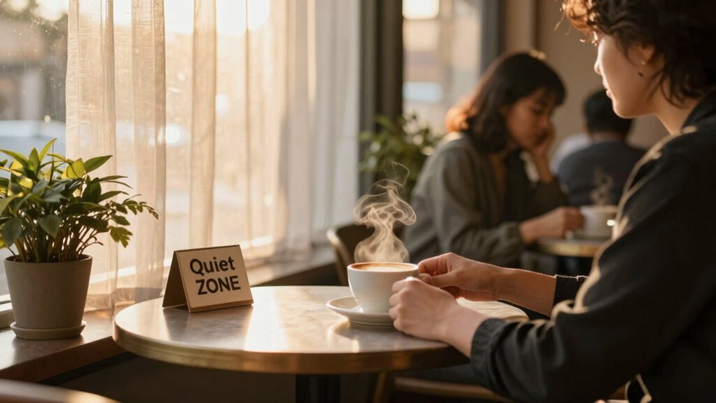 requesting quiet with kindness