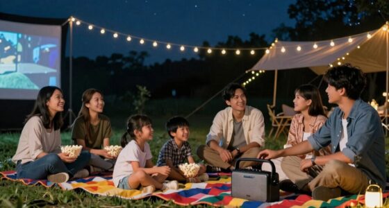 respectful outdoor movie viewing