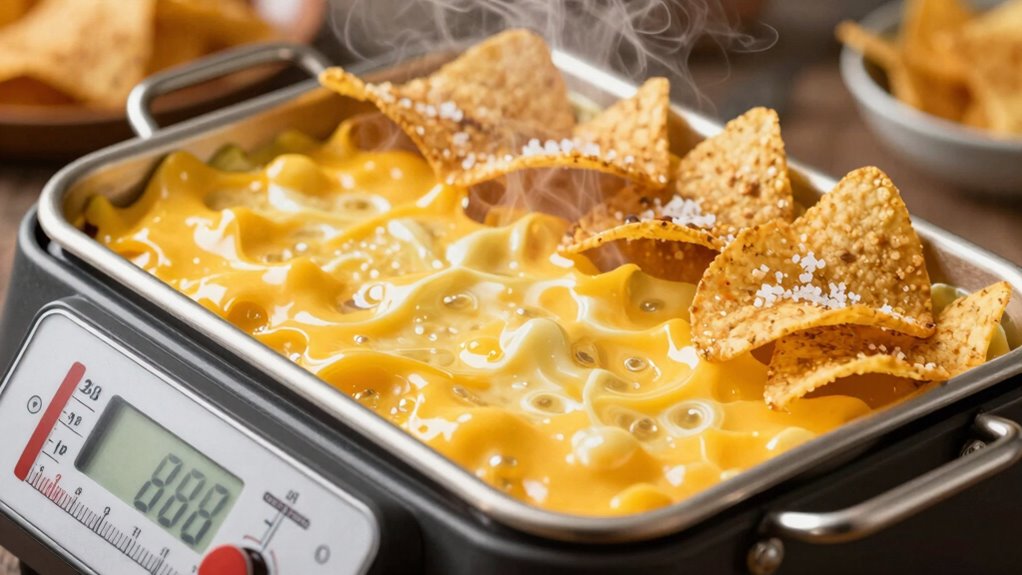 safe nacho cheese serving