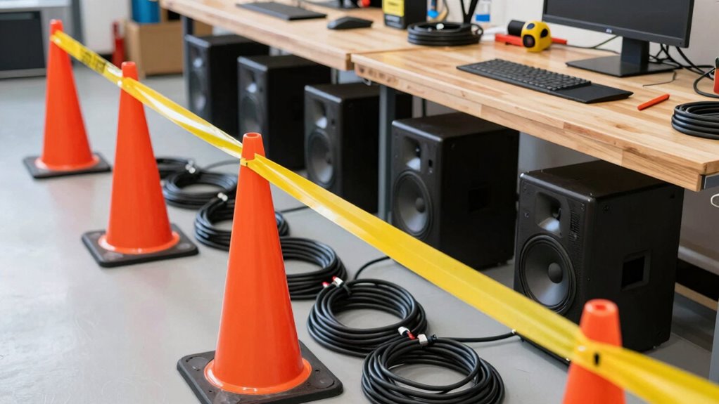 safe organized cord setup