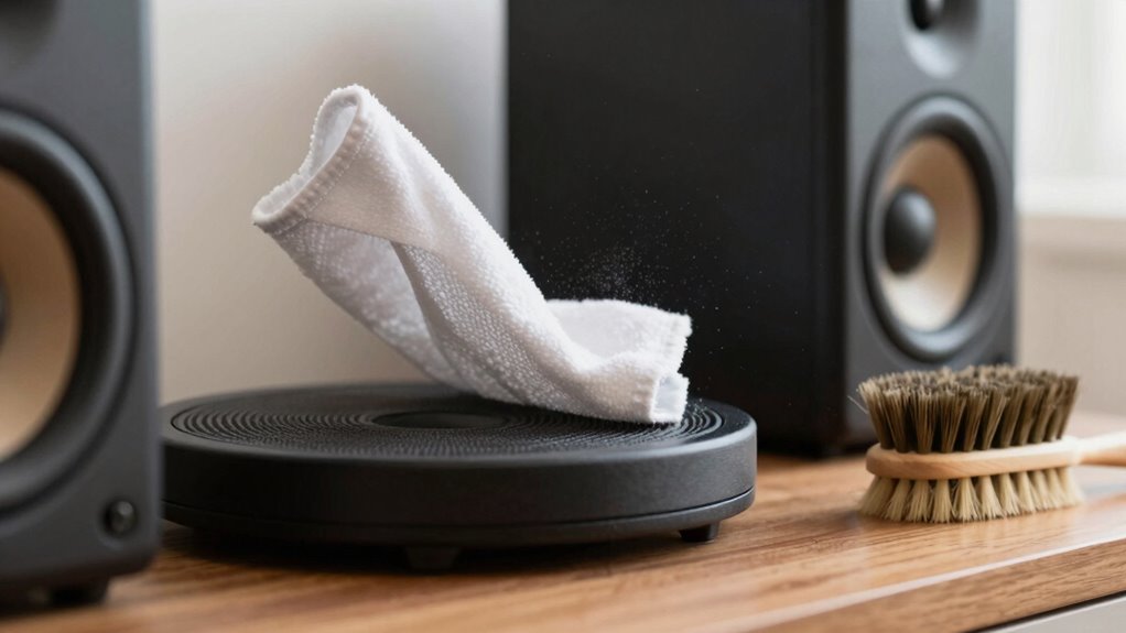 safe speaker cleaning steps