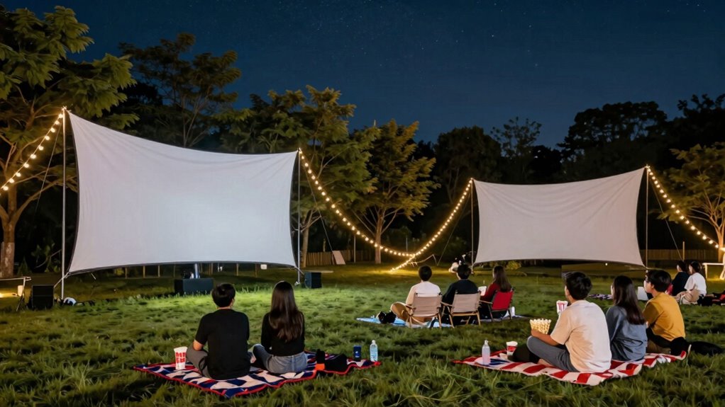 secure your outdoor screening