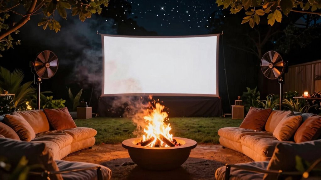 smoke free outdoor movie experience