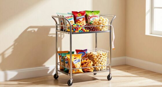 snack cart dimensions explained