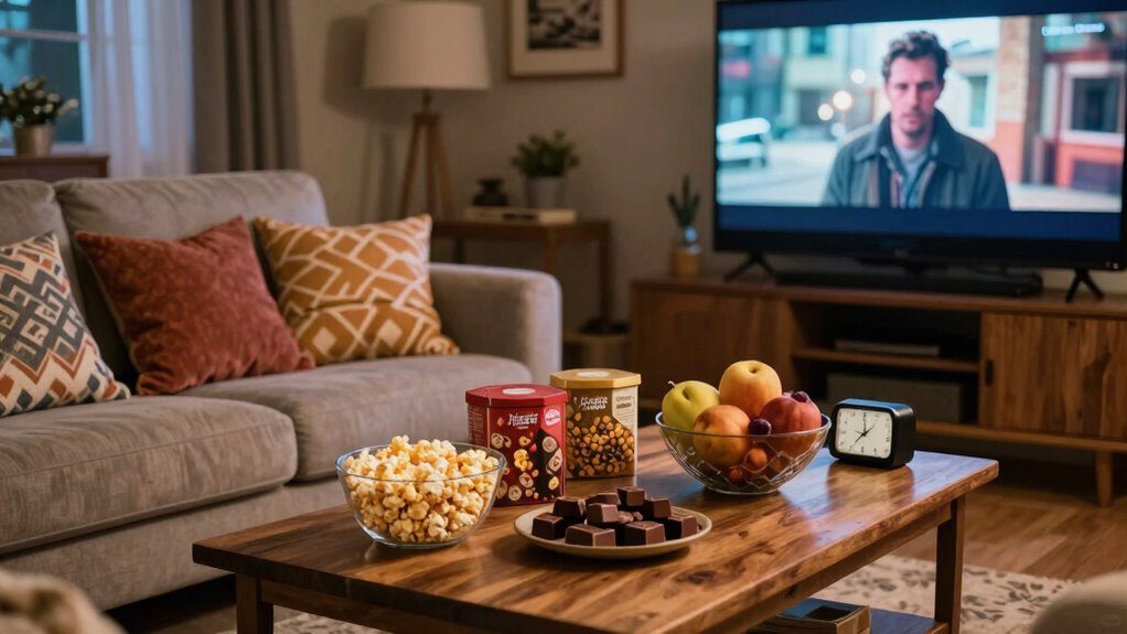 snacks and relaxing breaks