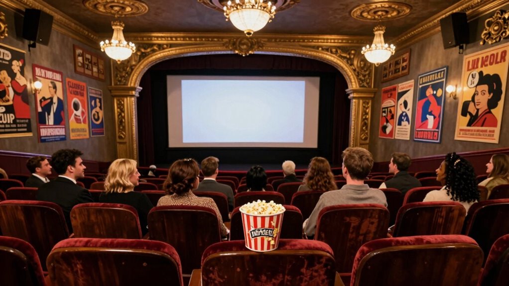 socializing during movie intermissions